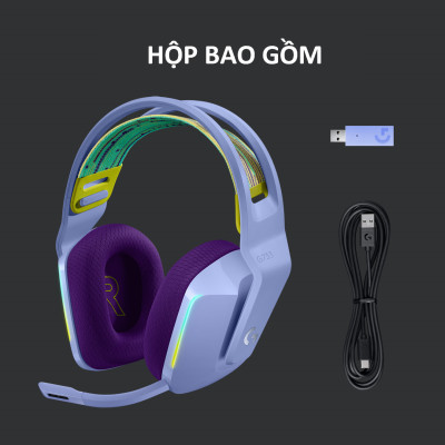 Tai nghe Gaming Logitech G733 LIGHTSPEED Wireless 7.1 RGB - Hàng Chính Hãng