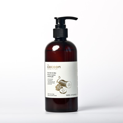 Bộ Gel tắm bí đao cocoon 310ml + Son dưỡng môi dầu dừa bến Tre 5g