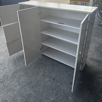 Tủ giày chống nước màu gỗ sồi Juno Sofa kích thước 1m25 x cao 1m x sâu 31 cm