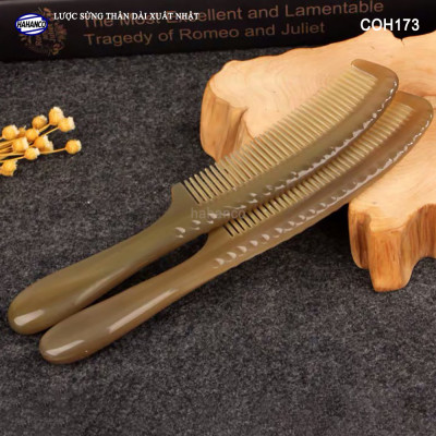 Lược sừng xuất Nhật (Size: L - 19,5cm) COH173 - Lược thân dài tiện dụng rất đẹp - ️Chăm sóc tóc