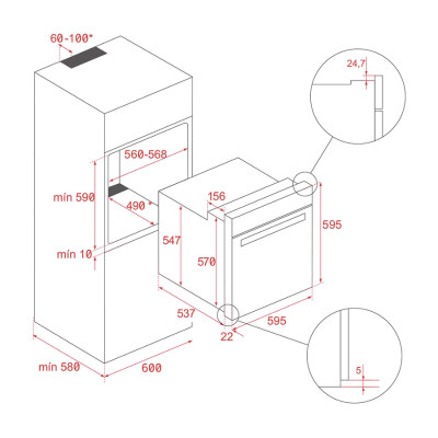 Lò nướng TEKA HLB 8415 BK - Hàng Chính Hãng