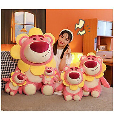 Thú bông Lotso Sunflower màu hồng nhạt đáng yêu - Size từ 23cm đến 55cm - Quà tặng gấu bông BuddyTeddy - Gối ôm mềm mịn cho bé