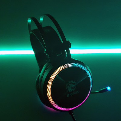 Tai nghe Gaming E-Dra EH412 Pro Pink 7.1 Led RGB - Hàng Chính Hãng