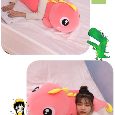 Gấu bông khủng long đuôi tim hàng cao cấp vải nhung co giãn 4 chiều