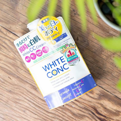 Set Sữa Tắm Dưỡng Trắng Da Và Kem CC Dưỡng Trắng Da Toàn Thân White Conc (Set 360 mL & 200 G)