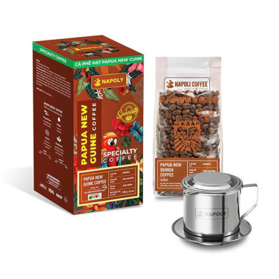 Cà Phê Arabica PAPUA NEW GUNIE - Hương Vị Trái Cây - Rang Nguyên Hạt Dùng Pha Máy/Phin Cao Cấp 250g/túi