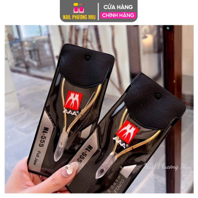 Kìm Nhặt Da Thép Cao Cấp Mạ Vàng HL555, Siêu Sắc Bén , Đầu Bán Nguyệt, Dùng Làm Nail, Cầm Nắm Chắc Chắn Trọng Lượng 52g