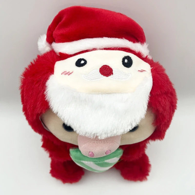 Thú nhồi bông heo cosplay đội nón - Size 35cm - Quà tặng gấu bông heo ôm bình sữa màu đỏ đáng yêu.