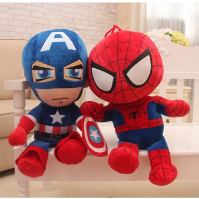 Gấu bông cho bé siêu nhân, siêu anh hùng, người nhện, người dơi, người sắt, đội trưởng mỹ