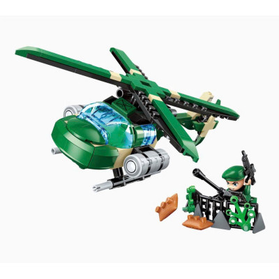 Đồ chơi QMAN 25001 Bộ đồ chơi xếp hình xe quân sự - giao lẻ ngẫu nhiên