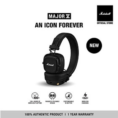 [NEW ARRIVAL] Tai nghe Bluetooth Marshall Major V - Pin lên đến 100 giờ - Hàng chính hãng