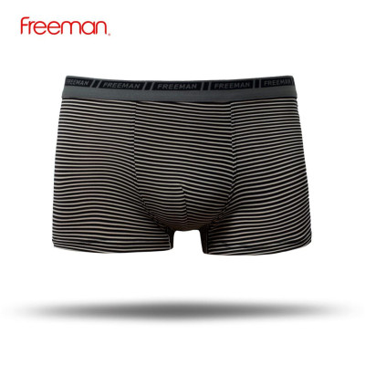 Combo 3 Quần lót nam boxer Freeman, chất liệu thun lạnh, thiết kế kẻ sọc trẻ trung BO772