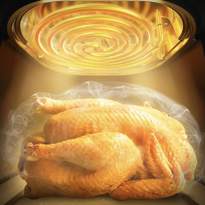 Nồi Chiên Không Dầu Bear QZG-F15E3 Cách Nhiệt Giảm Độ Ồn, Nhiệt Độ Từ 80-200 Độ C Dung Tích 5 Lít Công Suất 1500 W - Hàng Chính Hãng