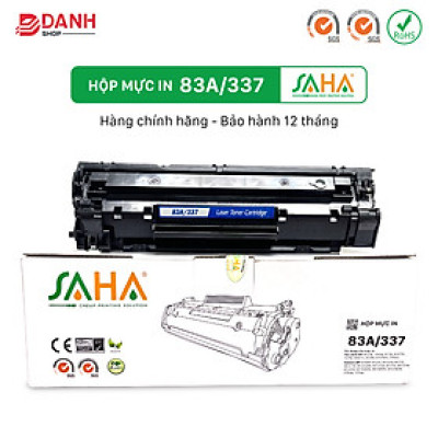Hộp mực in SAHA 83X/337 cho máy in HP, Canon - Hàng chính hãng
