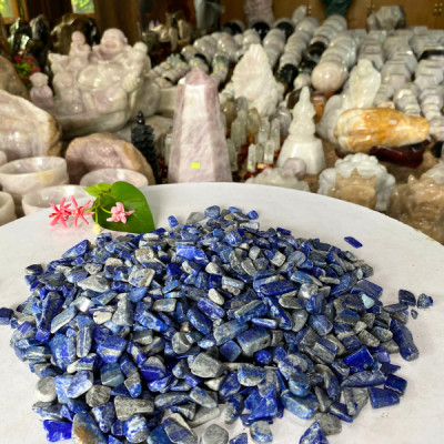 Đá lapis lazuli xanh dương NHASAN mang đến may mắn, sức khỏe và trí tuệ