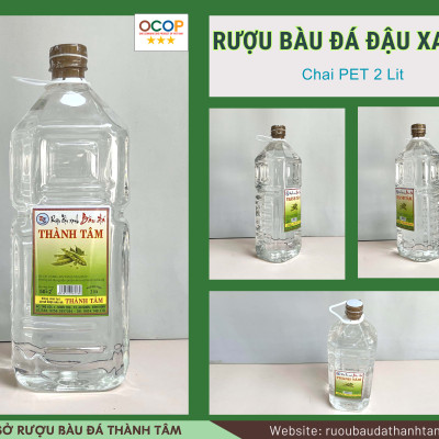 Đặc Sản Bình Định - Rượu Bàu Đá Thành Tâm Đậu Xanh 2 Lit - OCOP 3 Sao