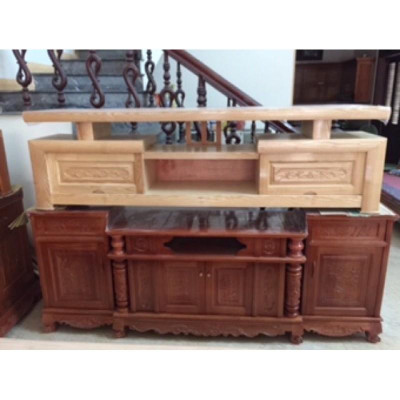 kệ TV gỗ xoan đào, sồi kích thước 1m2 cao 60cm