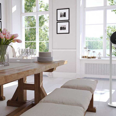 Quạt Điện Đối Lưu Không Khí BONECO F230 Tạo Gió Làm Mát, Điều Hoà Không Khí Trong Phòng, Nhỏ Gọn, Cắm Điện Trực Tiếp 220V, Quạt Cây Đứng Điều Khiển Cơ -Hàng Chính Hãng