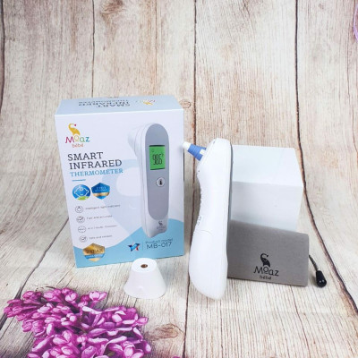 Nhiệt kế hồng ngoại thông minh Moaz MB-017 có chế độ đo trẻ em, cảnh báo sốt