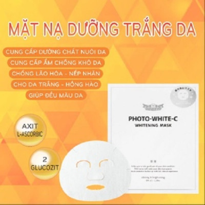 Mặt Nạ Dưỡng Da Mặt Cấp Ẩm Và Dưỡng Trắng Mịn Dành Cho Loại Da Khô Dr.Ci:Labo White C Whitening Mask (Set 05 miếng)