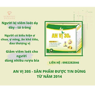 An Vị 30s - Thực phẩm chức năng hỗ trợ giảm viêm loét dạ dày 
