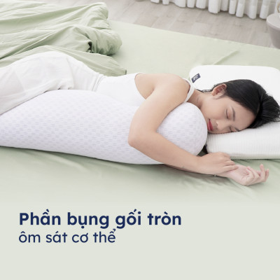 Gối Ôm Công Thái Học Cao Cấp Ru9 - Phiên Bản Mới | Chất Liệu Foam Mềm Mại | Chống xẹp | Đem Lại Giấc Ngủ Ngon
