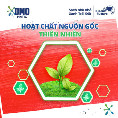 Túi Nước Giặt Omo Matic Cho Máy Giặt Cửa Trước Hương Hoa Anh Thảo Ngăn Mùi Ẩm Mốc 3.6KG