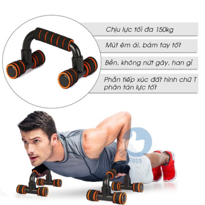 Dụng Cụ Hít Đất Chống Đẩy, Tập Cơ Bụng Chữ U, Dụng Cụ Tập Gym Tại Nhà Tiện Lợi - Hàng Loại 1 - Chính Hãng MINIIN