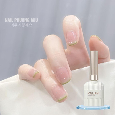 Sơn Gel Màu Thạch Hồng Phấn Trong XEIJAYI KG30007 Làm Nail Đẹp Nhẹ Nhàng Màu Trong Suốt Cho Móng Ánh Hồng Hàn Quốc
