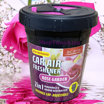 Sáp thơm ôtô thiên nhiên tiện dụng Acana 130g (hương hoa hồng)