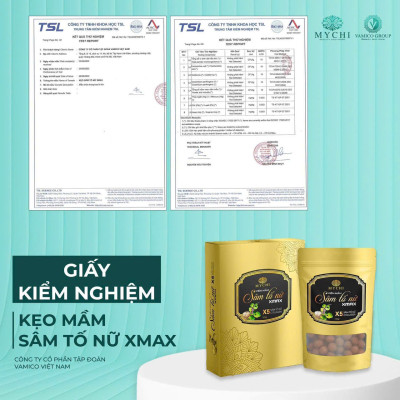 1 hộp Kẹo mầm sâm tố nữ Xmax