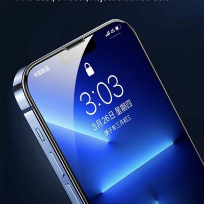 Kính cường lực Wiwu tự lấy bụi Dành Cho Iphone Có Màng Che Loa, Chống Vân Tay, Chống Dầu - Hàng Chính Hãng