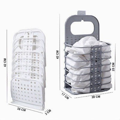 Giỏ đựng quần áo KG99 gấp gọn treo tường thiết kế thông minh dễ sử dụng 42cm (Tặng kèm 1 món quà tri ân) - Hàng chính hãng