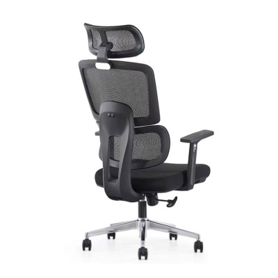 Ghế làm việc chống đau lưng màu đen CM4553-M Nội thất Capta Ghế văn phòng lưng lưới nhập khẩu hiện đại lưng ghế ngả đa chiều tay nhựa chữ T chân thép mạ chrome office chair