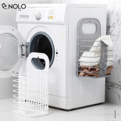  Bộ Sọt Giỏ Đựng Quần Áo Vật Dụng Treo Tường Chất Liệu Nhựa PP Có Thể Gấp Gọn Tiện Dụng