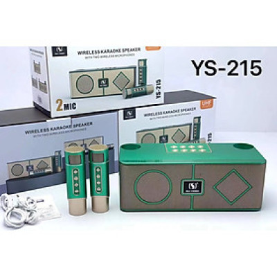 Loa Karaoke Bluetooth YS-215 Kèm 2 Micro Không Dây ( Hàng Chính Hãng )
