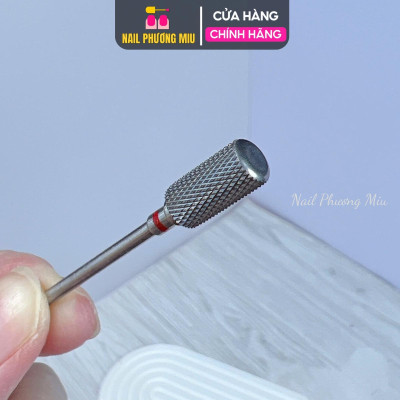 Combo 3 Đầu Mài Titan Tặng Chổi Vệ Sinh, Đầu Mài Da, Mài Chân Móng Up, Mài Mịn Phá Gel Titanium Vonfram Siêu Bền Làm Nail Tiện Lợi, Không Nóng Móng