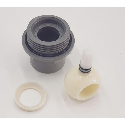 Bộ 5 van PVC 2 mảnh ghép siêu nhẹ có chân dùng cho ống nước 27mm Eurolife EL-VCC27 (Xám đỏ)