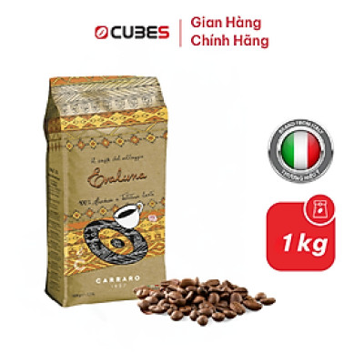 Cà phê hạt Carraro Villaggio Evaluna - Hàng nhập khẩu từ Ý