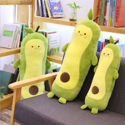 Gối ôm trái bơ dài, quả bơ dài siêu mềm mịn đáng yêu (50cm--->110cm) vải miniso mềm mịn êm ái - Thú bông trái bơ, quả bơ dài dễ thương