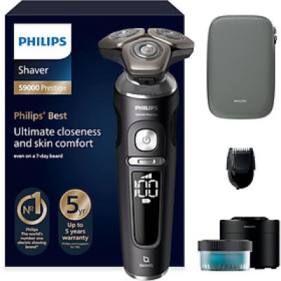 MÁY CẠO RÂU PHILIPS SERIES 9000 PRESTIGE SP9840/31 MÀU ĐEN Hàng chính hãng