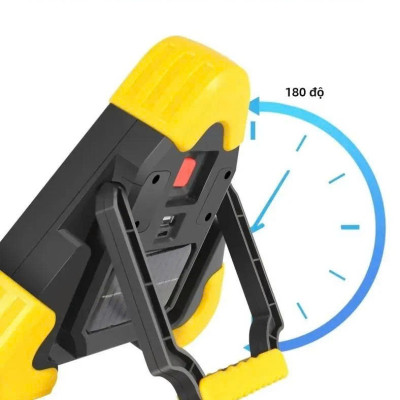 Đèn Cảnh Báo Tam Giác SOS LED COB Pin 6400mAh Sạc Năng Lượng Mặt Trời Cho Xe Đường Dài Tàu Thuyền Biển Báo Công Trình