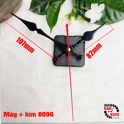 Máy đồng hồ treo tường kim trôi TAIWAN DQS518- trục đồng dài 6mm BẢO HÀNH 24 tháng- dùng cho đồng hồ treo tường cỡ 10cm đến 40cm