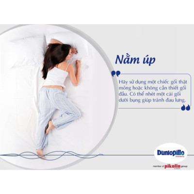 Gối  Nằm Gòn Dunlopillo cao cấp Kích thước: 74x48 cm