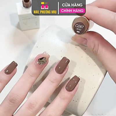 [Chai Lẻ] Sơn Gel Màu Nâu Trà G087 XEIJAYI Cao Cấp Chai 15ml Làm Nail, Sơn Móng Màu Nâu Tây Đậm Mướt, Lên Màu Chuẩn, Bóng Bền Women Nữ