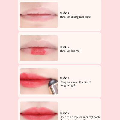 Cọ Trang Điểm Môi Đầu Silicon Thương Hiệu Keilei - Cho Màu Tự Nhiên & Không Nhòe & Gọn Nhẹ Tiện Dụng