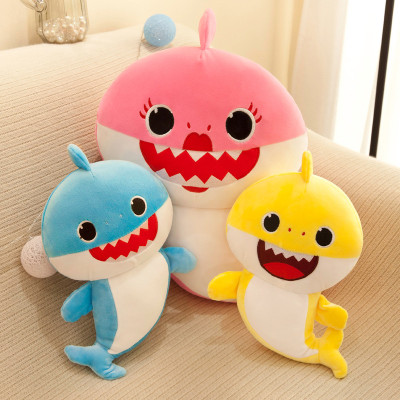 Gấu Bông Baby Shark - Cá Mập thú nhồi bông vải co dãn cao cấp size 30cm