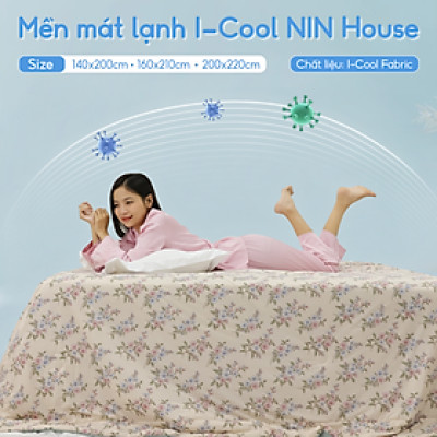 [CHĂN HÈ MÁT LẠNH] Mền lạnh I Cool Advance NIN House NM8033 160x210cm | Chần Ice Silk lạnh như tencel, Chăn điều hoà nhiều độ