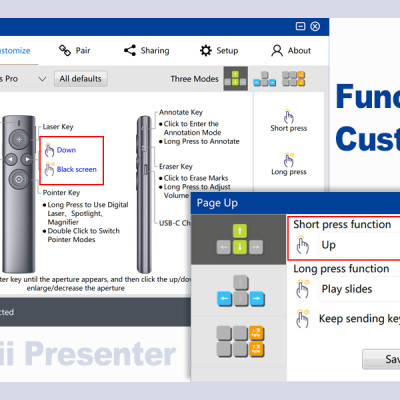 Bút trình chiếu NORWii N95 Pro Spotlight cao cấp 2in1 dùng cho mọi màn hình TV,LED,LCD, bảng chiếu hỗ trợ Windows, MacOS - Hàng nhập khẩu