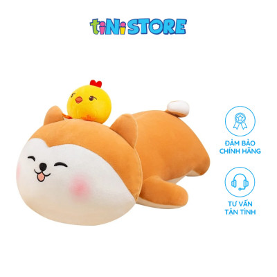 Đồ Chơi Thú Bông Hình Chó Shiba Nằm 35cm Value Toys M2-06